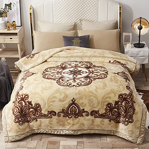 LGYKUMEG Plüsch-Raschel-Decke, Gewichtete koreanische Nerzdecken – seidig weich, 2-lagig, Bedruckte Raschel Fleece-Decke für den Winter,200 x 230 m4kg LGYKUMEG Plüsch-Raschel-Decke, Gewichtete koreanische Nerzdecken – seidig weich, 2-lagig, Bedruckte Raschel Fleece-Decke für den Winter,200 x 230 m4kg von LGYKUMEG