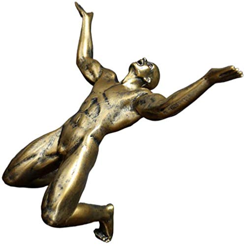 LGYKUMEG Skulptur Mann Nackt Wohnzimmer Deko Modern Kreative Harz Statue Und Skulpturen Dekorative Ornament Sammelbare Figur FüR Home & Office Tabletop Dekor,Messing LGYKUMEG Skulptur Mann Nackt Wohnzimmer Deko Modern Kreative Harz Statue Und Skulpturen Dekorative Ornament Sammelbare Figur FüR Home & Office Tabletop Dekor,Messing von LGYKUMEG