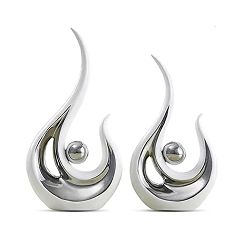 LGYKUMEG Stilvolle Skulptur Aus Keramik,Home Deko Wohnzimmer Modern Abstrakte Skulptur Deko, Dekoration Schlafzimmer Tischdekoration Büro Skulpturen Und Statuen,Weiß,2pcs LGYKUMEG Stilvolle Skulptur Aus Keramik,Home Deko Wohnzimmer Modern Abstrakte Skulptur Deko, Dekoration Schlafzimmer Tischdekoration Büro Skulpturen Und Statuen,Weiß,2pcs von LGYKUMEG