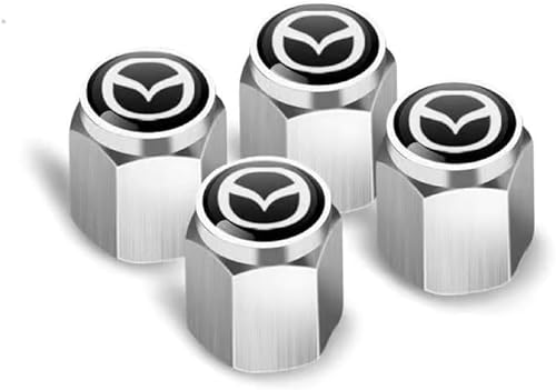 LGZFJHR 4 Stück Auto Ventilkappen für Mazda CX-30, Reifen Ventilkappen Ventildeckel Auto-Reifen Autoventil Radventilkappen,B von LGZFJHR