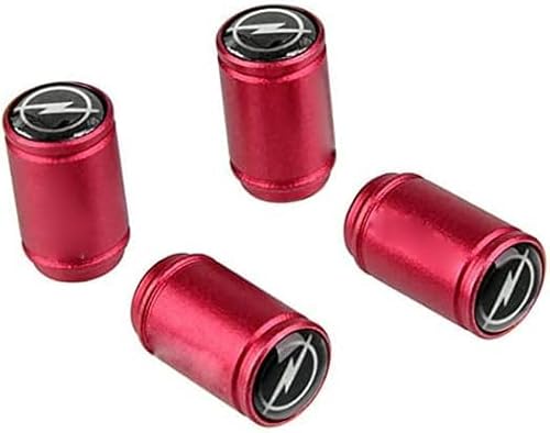 LGZFJHR 4 Stück Auto Ventilkappen für Opel Vivaro Mokka Meriva Tigra Astra Insignia, Reifen Ventilkappen Ventildeckel Auto-Reifen Autoventil Radventilkappen,B von LGZFJHR