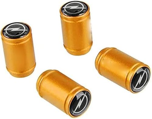 LGZFJHR 4 Stück Auto Ventilkappen für Opel Vivaro Mokka Meriva Tigra Astra Insignia, Reifen Ventilkappen Ventildeckel Auto-Reifen Autoventil Radventilkappen,D von LGZFJHR