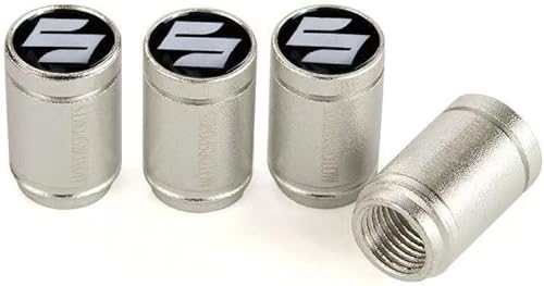 LGZFJHR 4 Stück Auto Ventilkappen für Suzuki Baleno 2022-2023, Reifen Ventilkappen Ventildeckel Auto-Reifen Autoventil Radventilkappen von LGZFJHR
