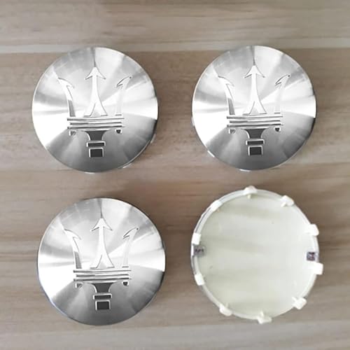 LGZFJHR 4 Stück Nabendeckel für Maserati Ghibli/GranTurismo/Grecale 56MM 60MM 65MM 68MM, Radnabenkappen Felgendeckel Felgenkappen Radnabendeckel Wheel Caps Radnabenabdeckung,56MM von LGZFJHR