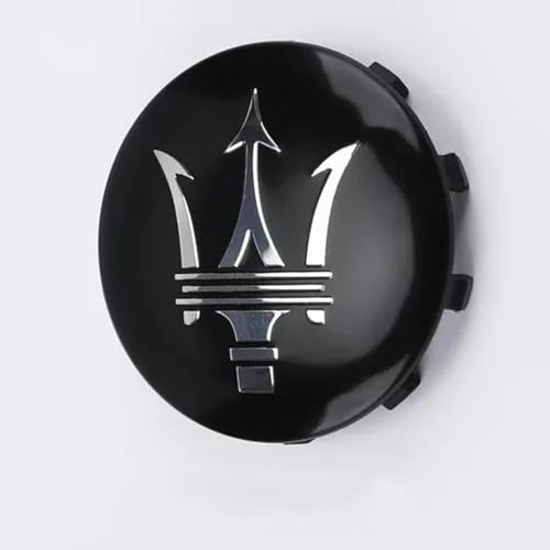 LGZFJHR 4 Stück Nabendeckel für Maserati Granturismo Gran Turismo Cabrio GT GC 60MM, Radnabenkappen Felgendeckel Felgenkappen Radnabendeckel Wheel Caps Radnabenabdeckung,D von LGZFJHR