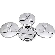 LGZFJHR 4 Stück Nabendeckel für Mitsubishi ASX 60mm, Radnabenkappen Felgendeckel Felgenkappen Radnabendeckel Wheel Caps Radnabenabdeckung von LGZFJHR