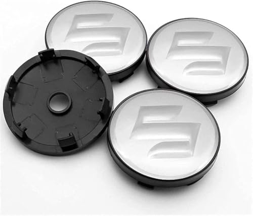 LGZFJHR 4 Stück Nabendeckel für Suzuki Celerio Spacia Baleno SX4 Vitara Jimny 60mm, Radnabenkappen Felgendeckel Felgenkappen Radnabendeckel Wheel Caps Radnabenabdeckung von LGZFJHR