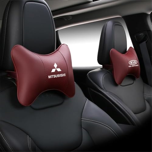 LGZFJHR Auto Nackenkissen für Mitsubishi Lancer 2006-2016, Autokissen Aus Leder Und Memory Foam Reisekissen Zur Nackenstütze Kopfstütze für Autositz,E LGZFJHR Auto Nackenkissen für Mitsubishi Lancer 2006-2016, Autokissen Aus Leder Und Memory Foam Reisekissen Zur Nackenstütze Kopfstütze für Autositz,E von LGZFJHR