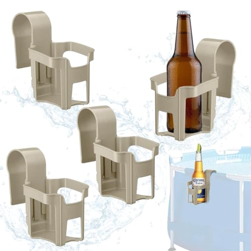 Pool Getränkehalter, 4 Stück Poolrand Getränkehalter aus Kunststoff, Multifunktionaler Poolside Cup Holder,Poolside Dosenhalter, Pool Becherhalter zum Abstellen von Getränken und Gegenständen Pool Getränkehalter, 4 Stück Poolrand Getränkehalter aus Kunststoff, Multifunktionaler Poolside Cup Holder,Poolside Dosenhalter, Pool Becherhalter zum Abstellen von Getränken und Gegenständen von LGZIN