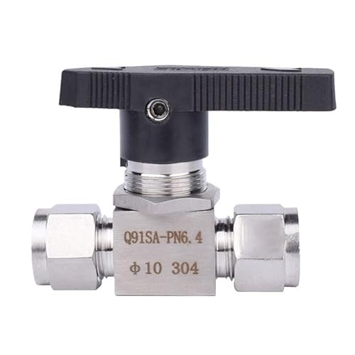 304 Edelstahl Kompression Gerade Kugelhahn Rohr OD 1/8'' 1/4'' 3/8'' 1/2'' 3 4 6 8 10 12mm SS304(14mm) von LGuenrot
