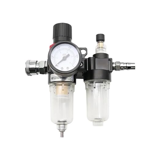 AFC2000 G1/4 Luftkompressor Öl-Wasser-Separator-Filter Zur Druckreduzierung Ventilregler AFR2000 + AL2000(AFC-SMPM20) von LGuenrot