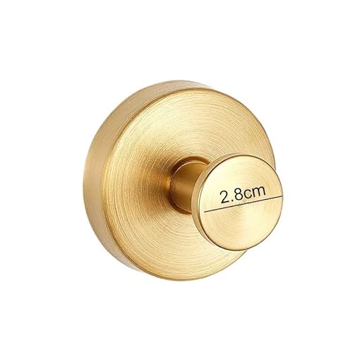 Edelstahl-Saugnapfhaken, Wasserdicht, Wandhalterung, Schlagfrei, Wiederverwendbar, For Küche, Bad, Handtuch, Kleidung(Gold,2PCS) von LGuenrot