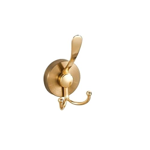 Edelstahl-Saugnapfhaken, Wasserdicht, Wandhalterung, Schlagfrei, Wiederverwendbar, For Küche, Bad, Handtuch, Kleidung(Gold C,4PCS) von LGuenrot