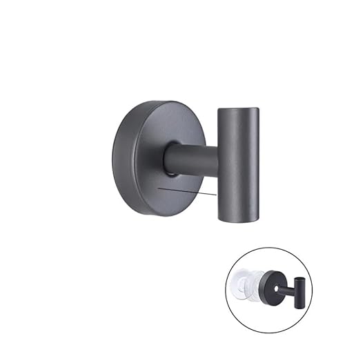 Edelstahl-Saugnapfhaken, Wasserdicht, Wandhalterung, Schlagfrei, Wiederverwendbar, For Küche, Bad, Handtuch, Kleidung(Gray D,2PCS) von LGuenrot