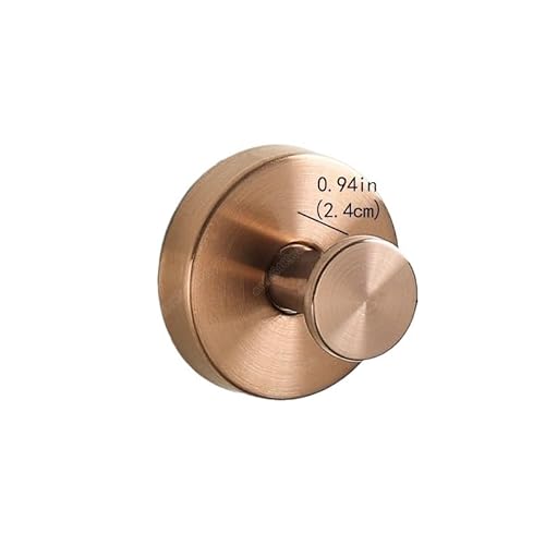 Edelstahl-Saugnapfhaken, Wasserdicht, Wandhalterung, Schlagfrei, Wiederverwendbar, For Küche, Bad, Handtuch, Kleidung(Rose Gold,1PCS) von LGuenrot