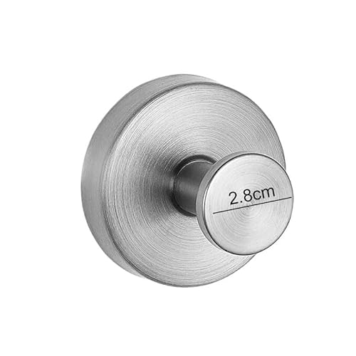 Edelstahl-Saugnapfhaken, Wasserdicht, Wandhalterung, Schlagfrei, Wiederverwendbar, For Küche, Bad, Handtuch, Kleidung(Silver,2PCS) von LGuenrot