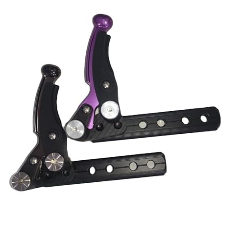 Rollstuhl-Ersatzteile Aluminiumlegierung Rollstuhl Handbremse For Sport-Handrollstuhl(1pair -black) von LGuenrot