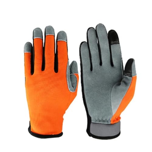 LHAODDUO 2 Paare Touchscreen-Handschuhe Winter Thermische Tragen-wider Outdoor Arbeit(Orange,M) von LHAODDUO