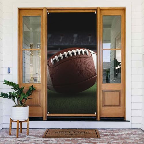 American Football Türabdeckung Dekorationen, Willkommens-Türbanner Hintergrund saisonaler Frühling Sommer Veranda Banner Schild Foto Hintergrund für drinnen und draußen Party Dekor 183 x 80 cm American Football Türabdeckung Dekorationen, Willkommens-Türbanner Hintergrund saisonaler Frühling Sommer Veranda Banner Schild Foto Hintergrund für drinnen und draußen Party Dekor 183 x 80 cm von LHBWCVN