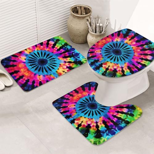 Exotic Tribe Badezimmerteppich-Set, 3-teilig, U-förmige WC-Bodenmatte + rutschfeste Mikrofaser-Badematten + WC-Deckelbezug, weich, saugfähig, Badteppich, Teppich für Heimdekoration Exotic Tribe Badezimmerteppich-Set, 3-teilig, U-förmige WC-Bodenmatte + rutschfeste Mikrofaser-Badematten + WC-Deckelbezug, weich, saugfähig, Badteppich, Teppich für Heimdekoration von LHBWCVN