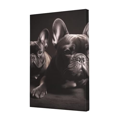 LHBWCVN Leinwand-Kunst, Bulldogge, Poster, Wohnzimmer-Dekoration, Gemälde, dekorativer Wandbehang, Bilddruck, modernes Schlafzimmer, Malerei, Poster, Raumästhetik, 30,5 x 45,7 cm LHBWCVN Leinwand-Kunst, Bulldogge, Poster, Wohnzimmer-Dekoration, Gemälde, dekorativer Wandbehang, Bilddruck, modernes Schlafzimmer, Malerei, Poster, Raumästhetik, 30,5 x 45,7 cm von LHBWCVN