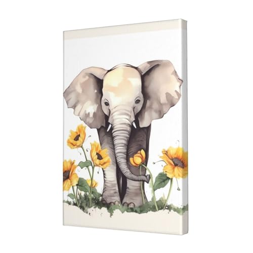 LHBWCVN Leinwand-Kunst, Elefant und Sonnenblumen-Poster, Wohnzimmerdekoration, Gemälde, dekorativer Wandbehang, Bilddruck, modernes Schlafzimmer, Malerei, Poster, Raumästhetik, 30,5 x 45,7 cm LHBWCVN Leinwand-Kunst, Elefant und Sonnenblumen-Poster, Wohnzimmerdekoration, Gemälde, dekorativer Wandbehang, Bilddruck, modernes Schlafzimmer, Malerei, Poster, Raumästhetik, 30,5 x 45,7 cm von LHBWCVN