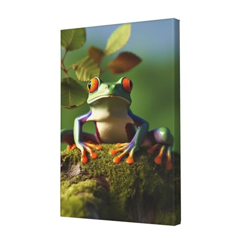 LHBWCVN Leinwand-Kunst, Friedensfrosch, Baum, Poster, Wohnzimmer-Dekoration, Gemälde, dekorativer Wandbehang, Bilddruck, modernes Schlafzimmer, Malerei, Poster, Raumästhetik, 30,5 x 45,7 cm LHBWCVN Leinwand-Kunst, Friedensfrosch, Baum, Poster, Wohnzimmer-Dekoration, Gemälde, dekorativer Wandbehang, Bilddruck, modernes Schlafzimmer, Malerei, Poster, Raumästhetik, 30,5 x 45,7 cm von LHBWCVN