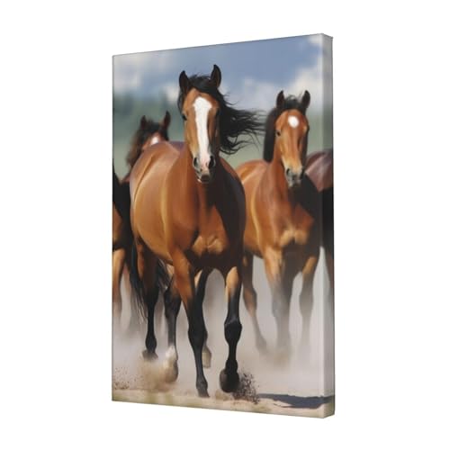 LHBWCVN Leinwand-Kunst, Pferde-Poster, Wohnzimmer-Dekoration, Gemälde, dekorativer Wandbehang, Bilddruck, modernes Schlafzimmer, Malerei, Poster, Raumästhetik, 30,5 x 45,7 cm von LHBWCVN