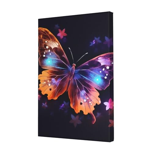 LHBWCVN Leinwand-Kunst, Schmetterlings-Poster, Wohnzimmer-Dekoration, Gemälde, dekorativer Wandbehang, Bilddruck, modernes Schlafzimmer, Malerei, Poster, Raumästhetisch, 30,5 x 45,7 cm von LHBWCVN