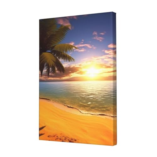 LHBWCVN Leinwand-Kunst, Sonnenuntergang, Palme, Poster, Wohnzimmerdekoration, Gemälde, dekorativer Wandbehang, Bilddruck, modernes Schlafzimmer, Malerei, Poster, Raumästhetik, 30,5 x 45,7 cm LHBWCVN Leinwand-Kunst, Sonnenuntergang, Palme, Poster, Wohnzimmerdekoration, Gemälde, dekorativer Wandbehang, Bilddruck, modernes Schlafzimmer, Malerei, Poster, Raumästhetik, 30,5 x 45,7 cm von LHBWCVN