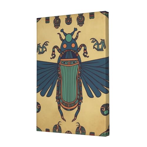 LHBWCVN Leinwand-Kunst, ägyptischer Skarabäus, Poster, Wohnzimmerdekoration, Gemälde, dekorativer Wandbehang, Bilddruck, modernes Schlafzimmer, Malerei, Poster, Raumästhetik, 30,5 x 45,7 cm LHBWCVN Leinwand-Kunst, ägyptischer Skarabäus, Poster, Wohnzimmerdekoration, Gemälde, dekorativer Wandbehang, Bilddruck, modernes Schlafzimmer, Malerei, Poster, Raumästhetik, 30,5 x 45,7 cm von LHBWCVN
