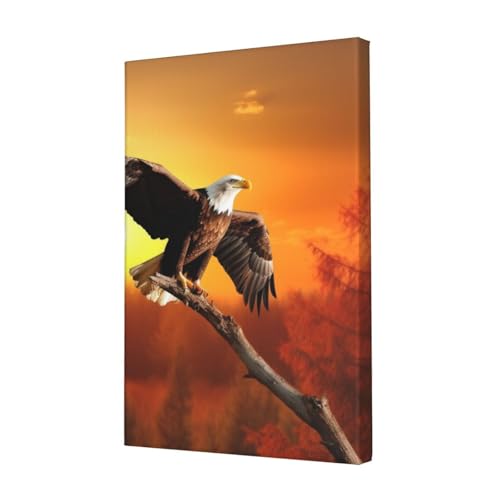 LHBWCVN Leinwand-Kunst, goldener Sonnenuntergang, Weißkopfseeadler, Poster, Wohnzimmer-Dekoration, Gemälde, dekorativer Wandbehang, Bilddruck, modernes Schlafzimmer, Malerei, Poster, Raumästhetik LHBWCVN Leinwand-Kunst, goldener Sonnenuntergang, Weißkopfseeadler, Poster, Wohnzimmer-Dekoration, Gemälde, dekorativer Wandbehang, Bilddruck, modernes Schlafzimmer, Malerei, Poster, Raumästhetik von LHBWCVN