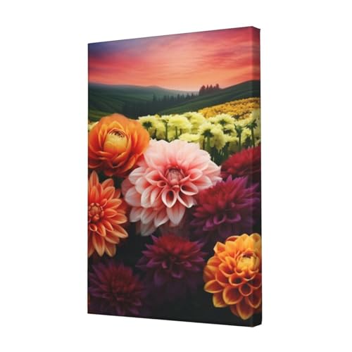 LHBWCVN Leinwand-Kunst, schöne bunte Blumen, Poster, Wohnzimmer-Dekoration, Gemälde, dekorativer Wandbehang, Bilddruck, modernes Schlafzimmer, Malerei, Poster, Raumästhetisch, 30,5 x 45,7 cm LHBWCVN Leinwand-Kunst, schöne bunte Blumen, Poster, Wohnzimmer-Dekoration, Gemälde, dekorativer Wandbehang, Bilddruck, modernes Schlafzimmer, Malerei, Poster, Raumästhetisch, 30,5 x 45,7 cm von LHBWCVN