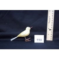 Antikes Glas Handbemalte Vogel Weihnachtsverzierung [973] von LHDCollections