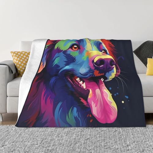 Bunte Hundedecke, leicht, superweich, Flanelldecken, gemütlich, warm, Mikrofleece-Decken, Heimdekoration für Couch, Sofa, Bett, Wohnzimmer, 101,6 x 76,2 cm Bunte Hundedecke, leicht, superweich, Flanelldecken, gemütlich, warm, Mikrofleece-Decken, Heimdekoration für Couch, Sofa, Bett, Wohnzimmer, 101,6 x 76,2 cm von LHDGBNV