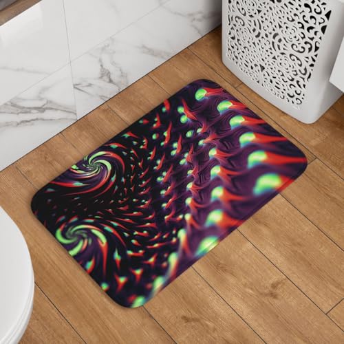 Fantasy Sci-Fi-Schwindel-Fußmatte, Willkommens-Fußmatte, rutschfest, saugfähig, weich, waschbar, Bodenmatte, moderner Teppich für stilvolle Küche, Schlafzimmer, Badezimmer, Dekoration, 40,6 x 61 cm Fantasy Sci-Fi-Schwindel-Fußmatte, Willkommens-Fußmatte, rutschfest, saugfähig, weich, waschbar, Bodenmatte, moderner Teppich für stilvolle Küche, Schlafzimmer, Badezimmer, Dekoration, 40,6 x 61 cm von LHDGBNV