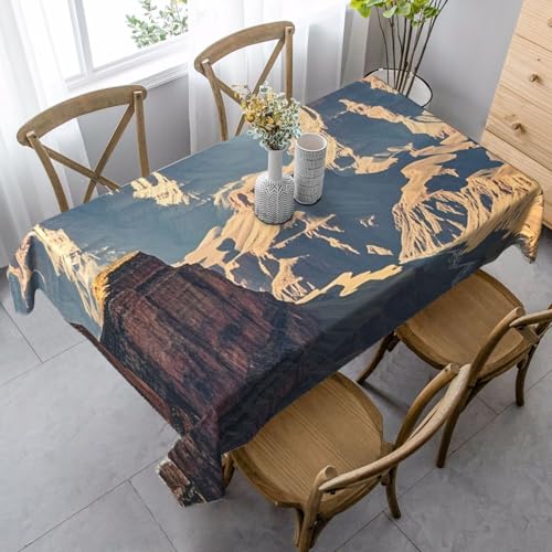 LHDGBNV Grand Canyon Arizona Tischdecken für rechteckige Tische, flecken- und knitterfrei, waschbare Tischdecke, moderne Küchentischdecke für Küche, Esszimmer, Picknick, Party-Dekoration, 140 x 89 cm von LHDGBNV