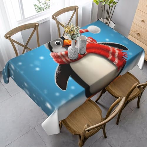 LHDGBNV Lustige Weihnachtstischdecken für rechteckige Tische, flecken- und knitterfrei, waschbar, moderne Küchentischdecke für Küche, Esszimmer, Picknick, Party, Dekoration, 140 x 89 cm LHDGBNV Lustige Weihnachtstischdecken für rechteckige Tische, flecken- und knitterfrei, waschbar, moderne Küchentischdecke für Küche, Esszimmer, Picknick, Party, Dekoration, 140 x 89 cm von LHDGBNV