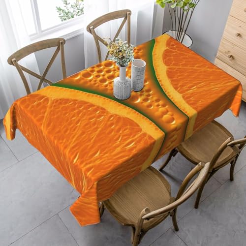 LHDGBNV Tischdecke, gemustert, für rechteckige Tische, flecken- und knitterfrei, waschbar, moderne Küchentischdecke für Küche, Esszimmer, Picknick, Party, Dekoration, 140 x 89 cm, Orange LHDGBNV Tischdecke, gemustert, für rechteckige Tische, flecken- und knitterfrei, waschbar, moderne Küchentischdecke für Küche, Esszimmer, Picknick, Party, Dekoration, 140 x 89 cm, Orange von LHDGBNV