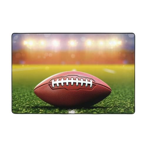 Moderner Teppich, 91,4 x 61 cm, kurzer Plüsch-Teppich, ultraweich, waschbar, rutschfeste Fußmatten, American Football-Überwurf, Teppiche für Wohnzimmer, Schlafzimmer, Büro, Wohnheim, Heimdekoration Moderner Teppich, 91,4 x 61 cm, kurzer Plüsch-Teppich, ultraweich, waschbar, rutschfeste Fußmatten, American Football-Überwurf, Teppiche für Wohnzimmer, Schlafzimmer, Büro, Wohnheim, Heimdekoration von LHDGBNV