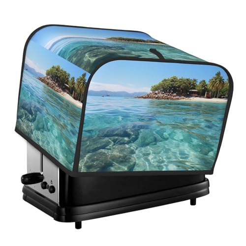 Toaster-Abdeckungen, 4 Scheiben, Fidschi-Insel und klares Meeresbrot, Toaster-Ofenabdeckung, staubdicht, waschbar, Küche, kleine Geräte, Backgeschirr-Schutz für Esszimmer, Zuhause, Tischdekoration Toaster-Abdeckungen, 4 Scheiben, Fidschi-Insel und klares Meeresbrot, Toaster-Ofenabdeckung, staubdicht, waschbar, Küche, kleine Geräte, Backgeschirr-Schutz für Esszimmer, Zuhause, Tischdekoration von LHDGBNV