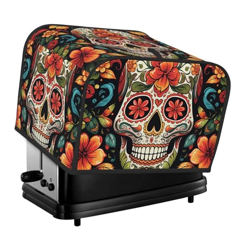 Toaster-Abdeckungen, 4 Scheiben, bunter Zuckerschädel, Brot, Toaster, Ofenabdeckung, staubdicht, waschbar, Küche, kleine Geräte, Backgeschirr, Schutz für Esszimmer, Zuhause, Tischdekoration, Geschenke Toaster-Abdeckungen, 4 Scheiben, bunter Zuckerschädel, Brot, Toaster, Ofenabdeckung, staubdicht, waschbar, Küche, kleine Geräte, Backgeschirr, Schutz für Esszimmer, Zuhause, Tischdekoration, Geschenke von LHDGBNV