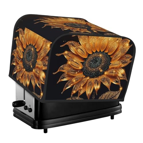 Toaster-Abdeckungen, 4 Scheiben, funkelnde Sonnenblumenbrot, Toaster, Ofenabdeckung, staubdicht, waschbar, Küche, kleine Geräte, Backgeschirr, Schutz für Esszimmer, Zuhause, Tischdekoration, Geschenke Toaster-Abdeckungen, 4 Scheiben, funkelnde Sonnenblumenbrot, Toaster, Ofenabdeckung, staubdicht, waschbar, Küche, kleine Geräte, Backgeschirr, Schutz für Esszimmer, Zuhause, Tischdekoration, Geschenke von LHDGBNV