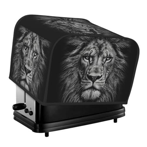 Toaster-Abdeckungen, 4 Scheiben, schwarz und weiß, Löwenkopf, Brot, Toaster, Ofen, staubdicht, waschbar, Küche, kleine Geräte, Backgeschirr, Schutz für Esszimmer, Zuhause, Tischdekoration, Geschenke Toaster-Abdeckungen, 4 Scheiben, schwarz und weiß, Löwenkopf, Brot, Toaster, Ofen, staubdicht, waschbar, Küche, kleine Geräte, Backgeschirr, Schutz für Esszimmer, Zuhause, Tischdekoration, Geschenke von LHDGBNV