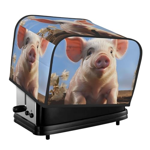Toaster-Abdeckungen für 4 Scheiben, niedliches Schweinchen, Brot, Toaster, Ofen, staubdicht, waschbar, Küche, kleine Geräte, Backgeschirr, Schutz für Esszimmer, Zuhause, Tischdekoration, Geschenke Toaster-Abdeckungen für 4 Scheiben, niedliches Schweinchen, Brot, Toaster, Ofen, staubdicht, waschbar, Küche, kleine Geräte, Backgeschirr, Schutz für Esszimmer, Zuhause, Tischdekoration, Geschenke von LHDGBNV