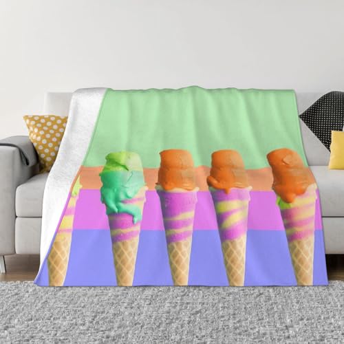 Überwurfdecke mit Regenbogen-Farbverlauf, leicht, superweich, gemütlich, warm, Mikrofleece-Decken, Heimdekoration für Couch, Sofa, Bett, Wohnzimmer, 203 x 152 cm Überwurfdecke mit Regenbogen-Farbverlauf, leicht, superweich, gemütlich, warm, Mikrofleece-Decken, Heimdekoration für Couch, Sofa, Bett, Wohnzimmer, 203 x 152 cm von LHDGBNV