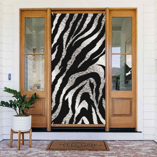 Willkommens-Türabdeckung, Dekoration, Türbanner 180 x 80 cm, schwarz-weißes Zebramuster, Veranda-Banner, Schild, Fotohintergrund, saisonales Haustür-Banner zum Aufhängen, Banner für Urlaub, Party Willkommens-Türabdeckung, Dekoration, Türbanner 180 x 80 cm, schwarz-weißes Zebramuster, Veranda-Banner, Schild, Fotohintergrund, saisonales Haustür-Banner zum Aufhängen, Banner für Urlaub, Party von LHDGBNV