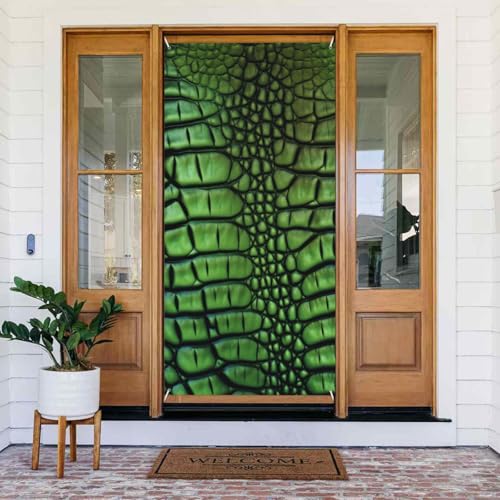 Willkommens-Türabdeckung, Dekoration, Türbanner 183 x 80 cm, Alligatorhaut, Veranda, Banner, Schild, Fotohintergrund, saisonales Haustür-Banner zum Aufhängen, Banner für Urlaub, Party, Innen- und Willkommens-Türabdeckung, Dekoration, Türbanner 183 x 80 cm, Alligatorhaut, Veranda, Banner, Schild, Fotohintergrund, saisonales Haustür-Banner zum Aufhängen, Banner für Urlaub, Party, Innen- und von LHDGBNV