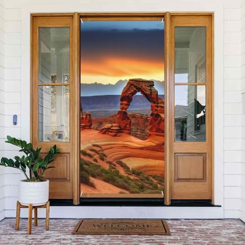 Willkommens-Türabdeckung, Dekoration, Türbanner 183 x 80 cm, Bögen, Nationalpark, Veranda, Banner, Schild, Fotohintergrund, saisonales Haustür-Banner zum Aufhängen, Banner für Urlaub, Party, Innen Willkommens-Türabdeckung, Dekoration, Türbanner 183 x 80 cm, Bögen, Nationalpark, Veranda, Banner, Schild, Fotohintergrund, saisonales Haustür-Banner zum Aufhängen, Banner für Urlaub, Party, Innen von LHDGBNV