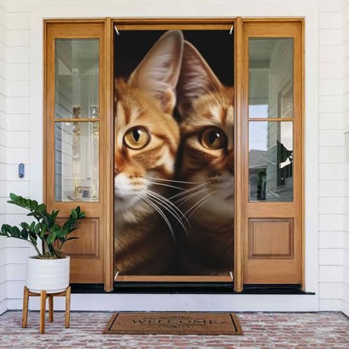Willkommens-Türabdeckung, Dekoration, Türbanner 183 x 80 cm, Katzen-Veranda-Banner, Schild, Fotohintergrund, saisonales Haustür-Banner zum Aufhängen, Banner für Urlaub, Party, Innen- und Außenbereich Willkommens-Türabdeckung, Dekoration, Türbanner 183 x 80 cm, Katzen-Veranda-Banner, Schild, Fotohintergrund, saisonales Haustür-Banner zum Aufhängen, Banner für Urlaub, Party, Innen- und Außenbereich von LHDGBNV